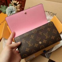 Louis Vuitton Unisex LV x YK Sarah Wallet Monogram Coated Canvas Pumpkin Print (4)