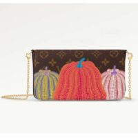 Louis Vuitton Women LV x YK Félicie Pochette Monogram Coated Canvas Pumpkin Print (1)