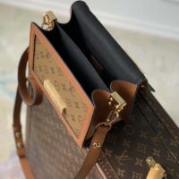 Louis Vuitton Women Mini Dauphine Lock XL Monogram Coated Canvas Cowhide Leather (1)