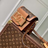 Louis Vuitton Women Mini Dauphine Lock XL Monogram Coated Canvas Cowhide Leather (1)