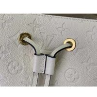 Louis Vuitton Women NeoNoé MM Bucket Bag Crème Beige Embossed Grained Cowhide Leather (6)