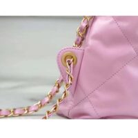 Chanel Women CC 22 Backpack Shiny Calfskin Gold-Tone Metal Lilac (13)