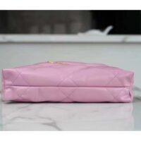 Chanel Women CC 22 Backpack Shiny Calfskin Gold-Tone Metal Lilac (13)
