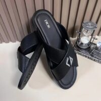 Dior Unisex CD Dior Alias Sandal Black Grained Calfskin Black Calfskin Insole (7)