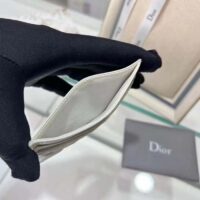 Dior Unisex CD Dior Caro Five Slot Card Holder Cloud Latte Supple Cannage Calfskin (4)