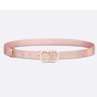 Dior Unisex CD Dior Or Saddle Belt Metallic Pink Smooth Calfskin 20 MM (1)