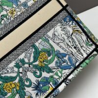Dior Unisex CD Medium Dior Book Tote White Multicolor Étoile De Voyage Embroidery‘ (1)