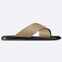 Dior Women CD Dior Alias Sandal Beige Grained Calfskin Black Calfskin Insole (9)