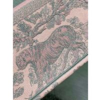 Dior Women CD Large Book Tote Pink Gray Toile De Jouy Sauvage Embroidery (3)