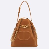 Dior Women CD Medium C’est Dior Bag Golden Saddle CD-Embossed Calfskin (1)