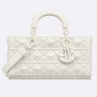 Dior Women CD Medium D-Joy Bag Latte Cannage Calfskin Diamond Motif (1)