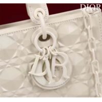 Dior Women CD Medium D-Joy Bag Latte Cannage Calfskin Diamond Motif (1)
