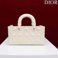 Dior Women CD Medium D-Joy Bag Latte Cannage Calfskin Diamond Motif (1)