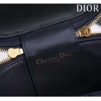 Dior Women Small CD Signature Vanity Case Blue Oblique Jacquard Leather Handle (8)