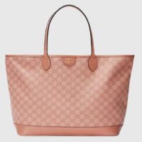 Gucci Unisex Ophidia GG Large Tote Bag Pink GG Canvas Double G (2)