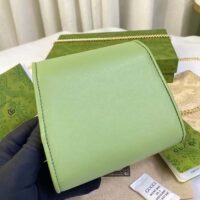 Gucci Women GG Blondie Medium Chain Wallet Green Leather Round Interlocking G (3)