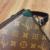 Louis Vuitton LV Unisex Handle Soft Trunk Monogram Macassar Coated Canvas Cowhide Leather (2)