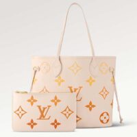 Louis Vuitton LV Unisex Neverfull MM Neutral Gradient Monogram Empreinte Embossed Cowhide Leather (1)