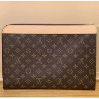 Louis Vuitton LV Unisex Pochette Jour Monogram Coated Canvas Aged Cowhide Leather (6)