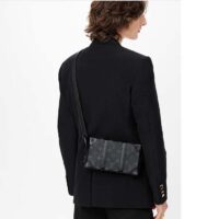 Louis Vuitton LV Unisex Soft Trunk Wearable Wallet Black Monogram Eclipse Coated Canvas (2)