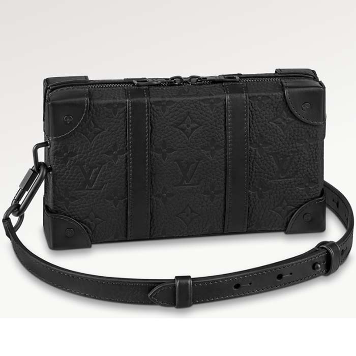 Louis Vuitton LV Unisex Soft Trunk Wearable Wallet Black Taurillon Monogram Leather