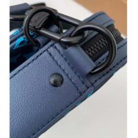 Louis Vuitton LV Unisex Trio Messenger Navy River Blue Calf Leather Textile Lining (8)