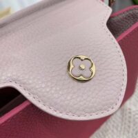 Louis Vuitton LV Women Capucines BB Handbag Magenta Jasmine Pink Taurillon Cowhide Leather (2)