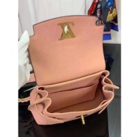 Louis Vuitton LV Women Lockme Ever Mini Handbag Rose Quartz Trianon Grained Calf Leather (3)