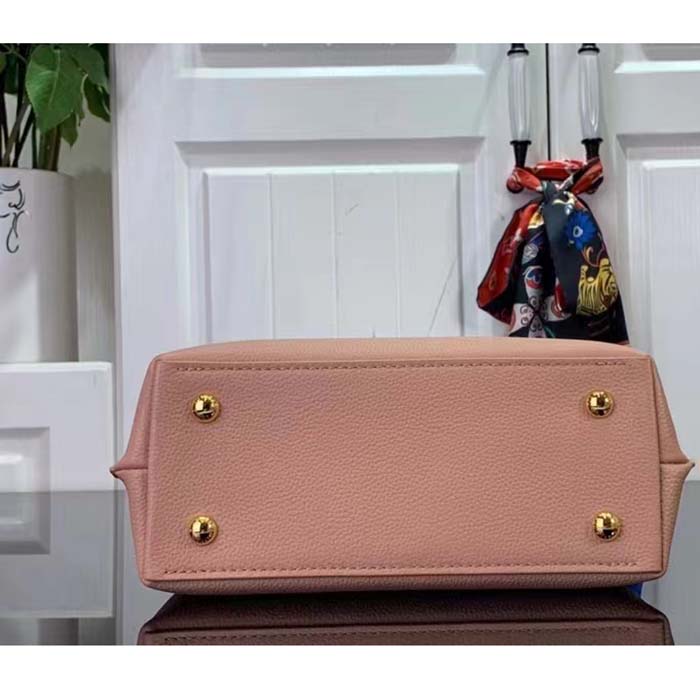 Louis Vuitton LV Women Lockme Ever Mini Handbag Rose Quartz Trianon Grained Calf Leather (6)