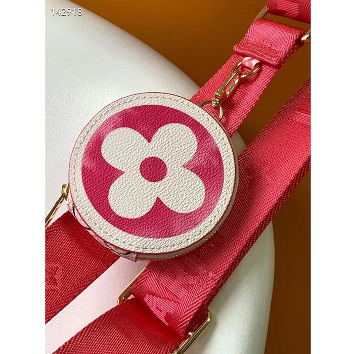 Louis Vuitton LV Women Onthego PM Pink Monogram Coated Canvas Textile Lining (1)