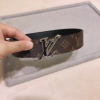 Louis Vuitton Unisex LV Speed 40mm Reversible Belt Yellow Monogram Coated Canvas Leather (3)