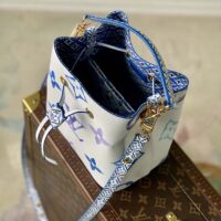 Louis Vuitton Women LV Néonoé BB Blue Monogram Coated Canvas Textile Lining (1)