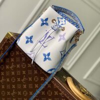 Louis Vuitton Women LV Néonoé BB Blue Monogram Coated Canvas Textile Lining (1)