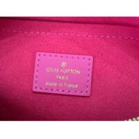 Louis Vuitton Women LV Speedy Bandouliere 20 Handbag Rose Calfskin Double Zip (6)