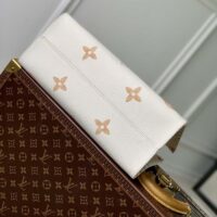 Louis Vuitton Women OnTheGo MM Tote Beige Monogram Coated Canvas Textile Lining (3)