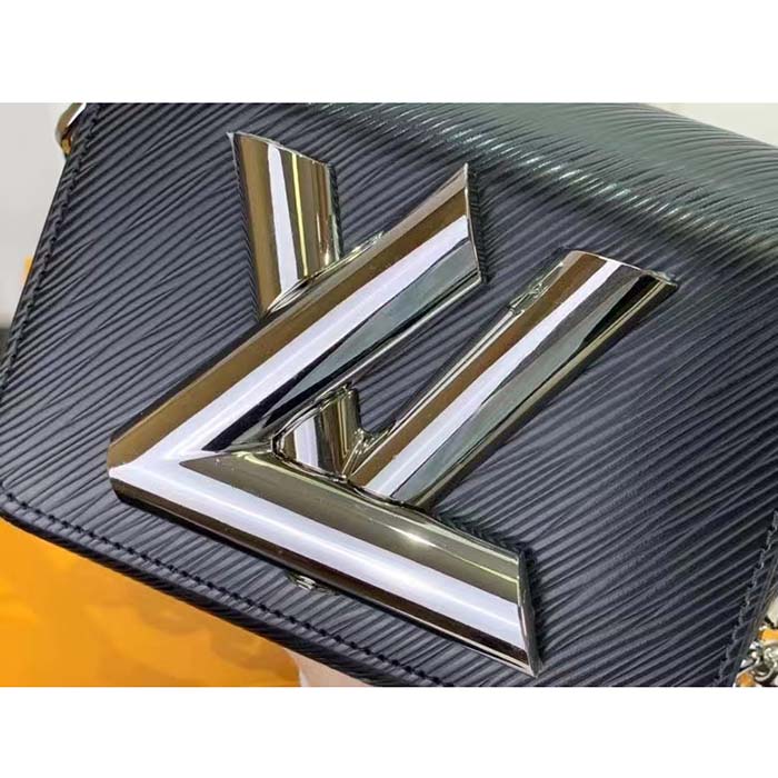 Louis Vuitton Women Twist Lock XL Black Epi Cowhide Leather Microfiber Lining (8)