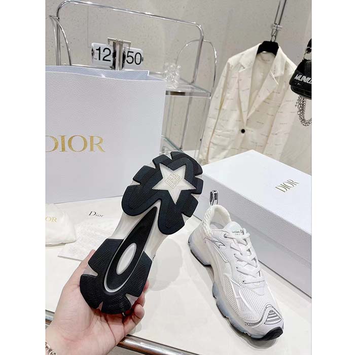 Dior CD Unisex Dior Vibe Sneaker White Technical Fabric Mesh Rubber (12)