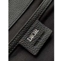 Dior CD Unisex Maxi Gallop Backpack Beige Black Dior Oblique Jacquard Black Grained Calfskin (7)