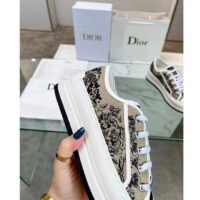 Dior CD Unisex Walk’n’Dior Sneaker Beige Black Embroidered Cotton Toile De Jouy Voyage (9)