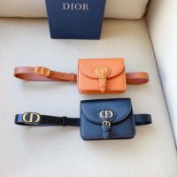 Dior CD Women Dior Bobby Belt Removable Pouch Orange Smooth Calfskin 20 MM Width (2)