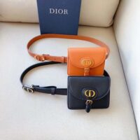 Dior CD Women Dior Bobby Belt Removable Pouch Orange Smooth Calfskin 20 MM Width (2)