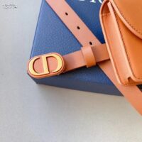 Dior CD Women Dior Bobby Belt Removable Pouch Orange Smooth Calfskin 20 MM Width (2)