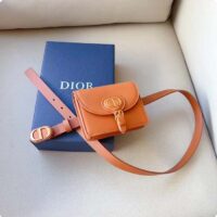 Dior CD Women Dior Bobby Belt Removable Pouch Orange Smooth Calfskin 20 MM Width (2)