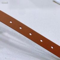 Dior Unisex CD Reversible Saddle Belt Golden Saddle Caramel Beige Smooth Calfskin (8)