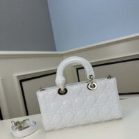 Dior Women CD Medium D-Joy Bag Latte Cannage Lambskin (1)