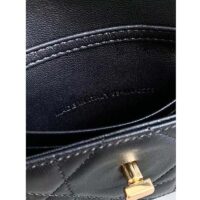 Dior Women CD Miss Caro Micro Bag Black Macrocannage Lambskin (5)