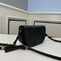 Dior Women CD Signature Bag Strap Black CD-Embossed Box Calfskin (2)