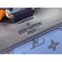 Louis Vuitton LV Unisex Christopher MM Backpack Abyss Blue Monogram Aquagarden Coated Canvas (7)