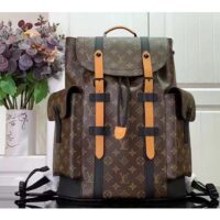 Louis Vuitton LV Unisex Christopher PM Backpack Monogram Canvas Cowhide Leather