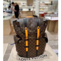 Louis Vuitton LV Unisex Christopher PM Backpack Monogram Canvas Cowhide Leather